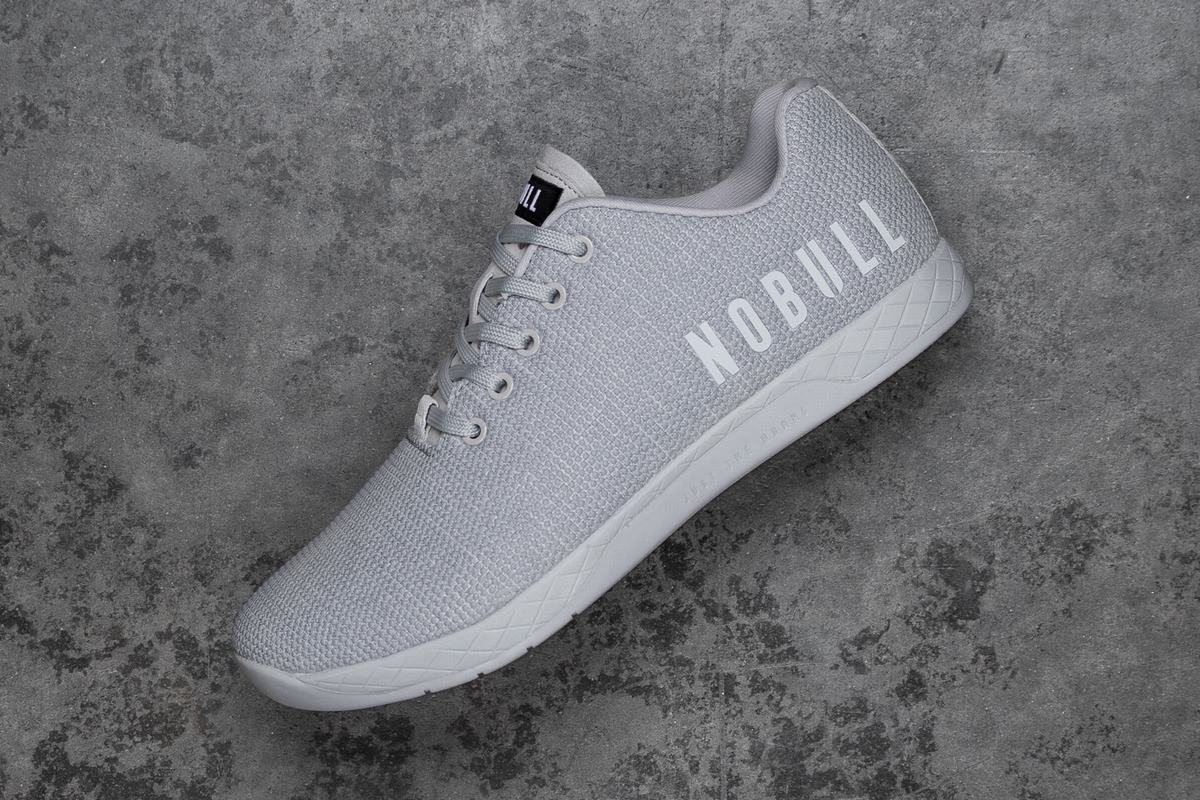 Nobull Superfabric Arctic Men's Trainers Grey | Australia (JX4653)